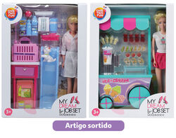 boneca profissões veterinário/gelataria one two fun modelos sortidos product image