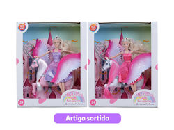 boneca princesa one two fun com unicórnio modelos sortidos product image