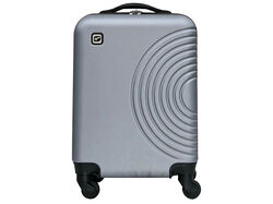 Imagem do produto mala de viagem média rigida airport prateado 4 rodas 60cm