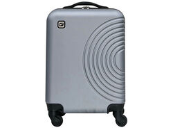 Imagem do produto mala de cabine rigida airport prateado 4 rodas 50cm