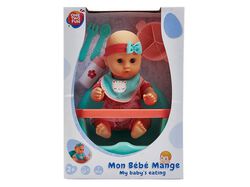 boneco bebé hora de comer com acessorios one two fun 30cm product image