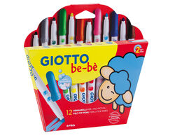 Imagem do produto marcadores de colorir giotto be-bé pack 12 unidades
