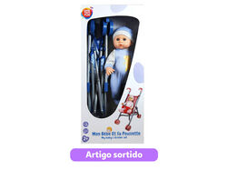 boneco bebé com cadeira troley one two fun 35cm modelos sortidos product image