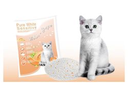 Imagem do produto areia para gato pacific breeze pure white 15l