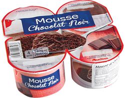 Imagem do produto mousse auchan chocolate preto 4x60g