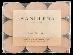 Imagem do produto tealights com aroma manulena baunilha 18x11g