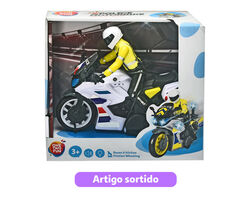 Imagem do produto moto de policia one two fun com luz e som modelos sortidos