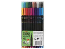 Imagem do produto 20 canetas coloridas auchan