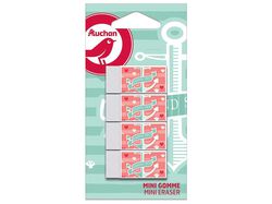 Imagem do produto 4 mini borrachas auchan mermaid crew