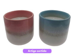 vela com copo actuel azul/rosa product image
