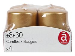 Imagem do produto 4 velas não perfumadas actuel dourado 38x50