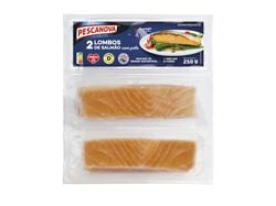 Imagem do produto lombos de salmão pescanova com pele 250g (2un)