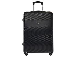Imagem do produto mala de viagem grande rigida airport preto 4 rodas 75cm