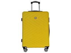 Imagem do produto mala de viagem média rigida airport amarelo 8 rodas 65cm