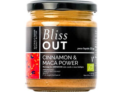 Imagem do produto manteiga de amendoim bliss out cinnamon & maca power bio 225g