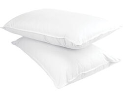 Imagem do produto almofada 100% algodão branco 50x70cm pack 2 unidades