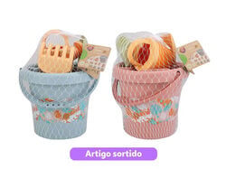 Imagem do produto balde de praia com acessorios one two fun modelos sortidos