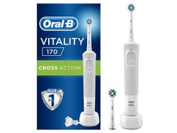 Imagem do produto escova de dentes elétrica oral-b vitality plus 170 cross action branca + recarga