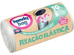 Imagem do produto sacos de lixo handy bag wc fixação elástica 10l 15 un