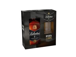 Imagem do produto whisky ballantines 7 anos + copo 0.70l