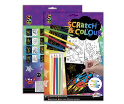 Imagem do produto livro para raspar grafix com acessórios 15 folhas