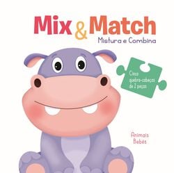 Imagem do produto livro mistura e combina: animais bebés