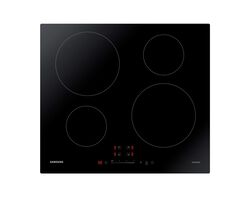 Imagem do produto placa de indução samsung nz64r3747bk/ur 4 queimadores 60cm preto