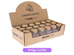 vela citronela em vidro tampa 65x65x90mm modelos sortidos product image