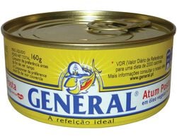Imagem do produto atum em óleo vegetal general 160(104)g