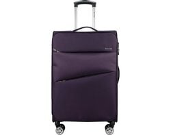Imagem do produto mala de viagem média flexível airport roxo 8 rodas 65cm