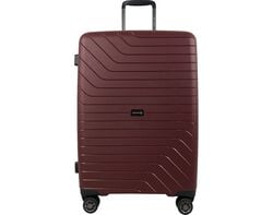 Imagem do produto mala de viagem grande rígida airport vermelho 8 rodas 75cm