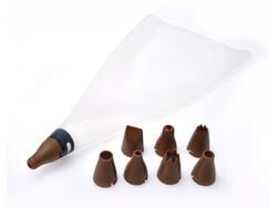 Imagem do produto saco pasteleiro actuel silicone + 8 bicos