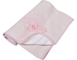 Imagem do produto manta dupla algodão urso linolito bordado 80x85cm