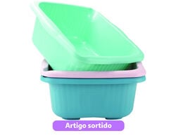 Imagem do produto bacia rectangular codil colors 46x35x15cm 15l