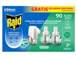 Imagem do produto insecticida eléctrico raid eucalipto aparelho+2 recarga 2x27ml