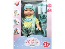 boneco bebé 43cm one two fun menino com acessórios product image
