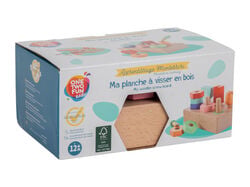 Imagem do produto placa com parafusos one two fun montessori