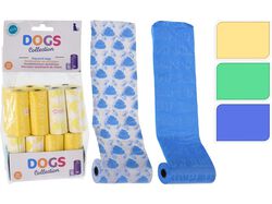 Imagem do produto sacos p/dejetos dogs collection 16 rolos 240 sacos cores sortidas