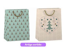 Imagem do produto saco presente auchan tamanho m modelos sortidos