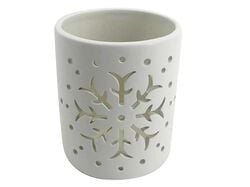 Imagem do produto castiçal cerâmica actuel branco d sc 10xa12.5cm