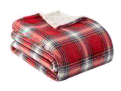 Imagem do produto manta flanela borreguit actuel xadrez vermelh ht 130x170