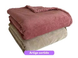 Imagem do produto manta coral/borreguito actuel sortido 130x170cm sc