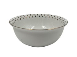 Imagem do produto saladeira porcelana actuel dourada 24cm ht