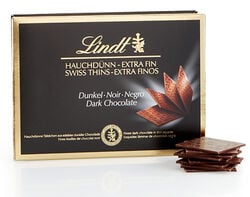 bombons lindt swiss thins negro 125g product image