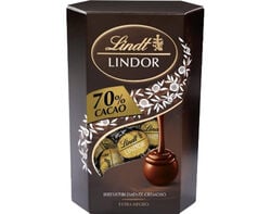 bombons lindt lindor cornet negro 70% 75g product image