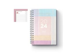 Imagem do produto agenda anual 2024 firmo joy espiral decorada 14x21 89010
