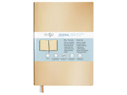 Imagem do produto agenda não datada mitos journal 14x20cm dourado