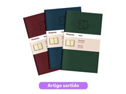 Imagem do produto agenda diaria 2024 phoenix 13x21cm cores sortidas