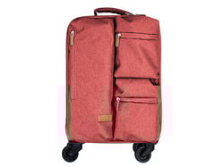 Imagem do produto mala de cabine flexive airport vermelho 8 rodas 50cm