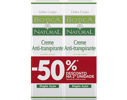 Imagem do produto desodorizante botica natural creme anti-transpirante 75ml leve 2 pague 1